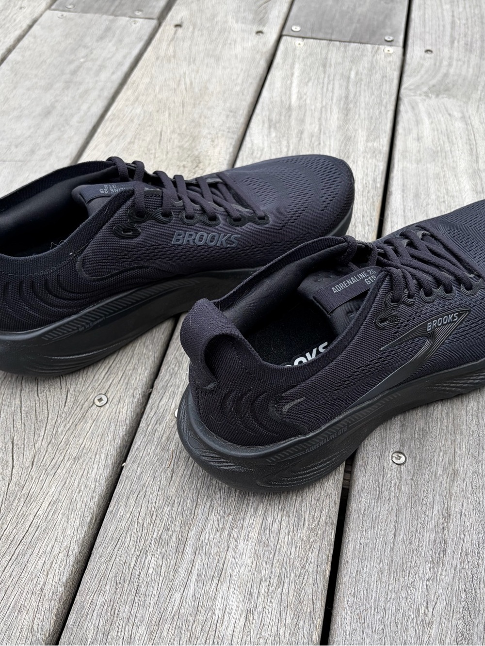 Brooks Men's Adrenaline GTS 25 Running Shoes - Black/Black, 10 - Picture 5 of 7